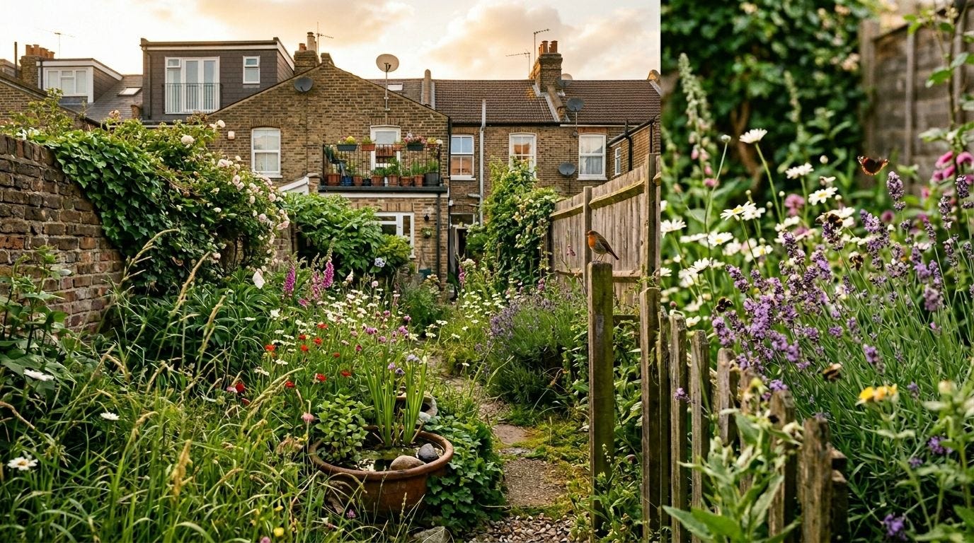 Urban gardens can be a wildlife haven! Urban gardens can be a wildlife haven!