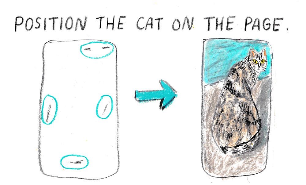Three BIG tips for drawing cats - by Beth Spencer