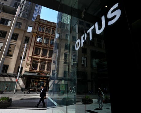 Optus logo on a corporate building. Optus has faced major scrutiny after multiple deaths occurred during the telco’s triple zero outage last week
