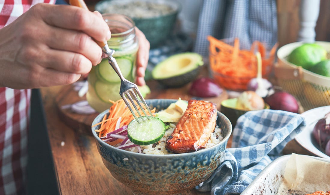 Salmon Farro Bowl