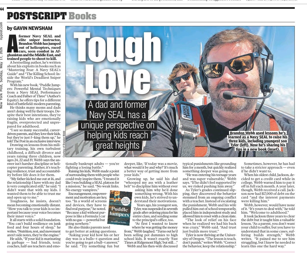 NY Post Puddle Jumpers Interview: Tough Love