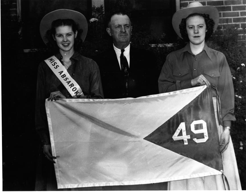 Miss Absaroka and Absaroka Flag
