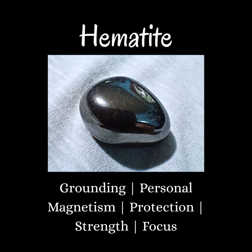 Hematite PROPERTIES, Grounding | Personal Magnetism | Protection | Strength | Focus