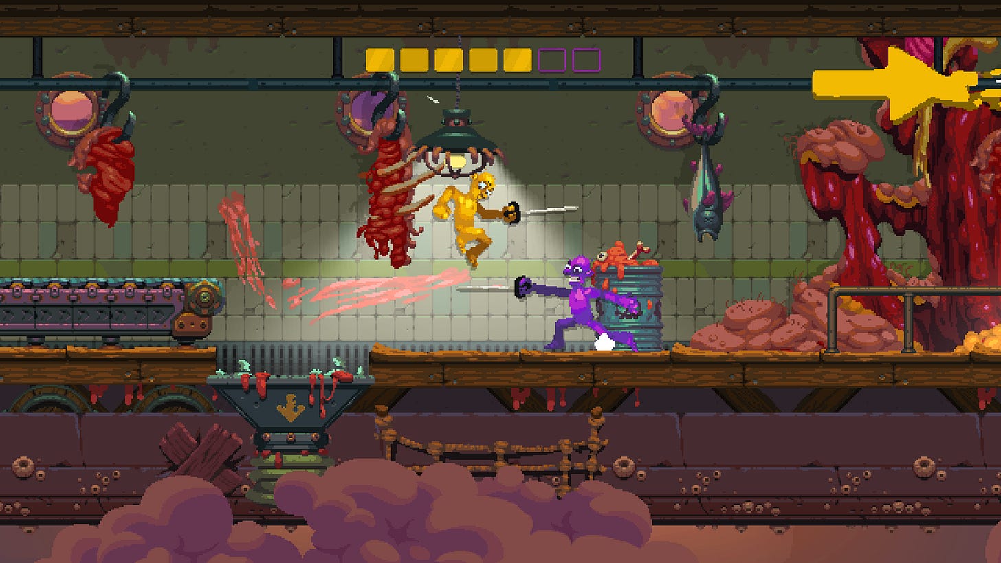Nidhogg 2 Indie Game Review - Geeky Hobbies