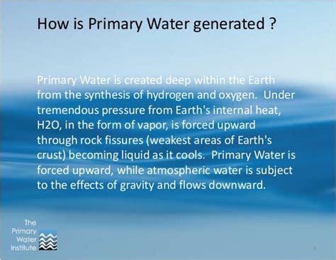 What is Primary Water?