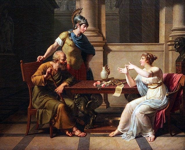 A woman, Aspasia, taught two of Ancient Greece's most formidable figures, including Socrates