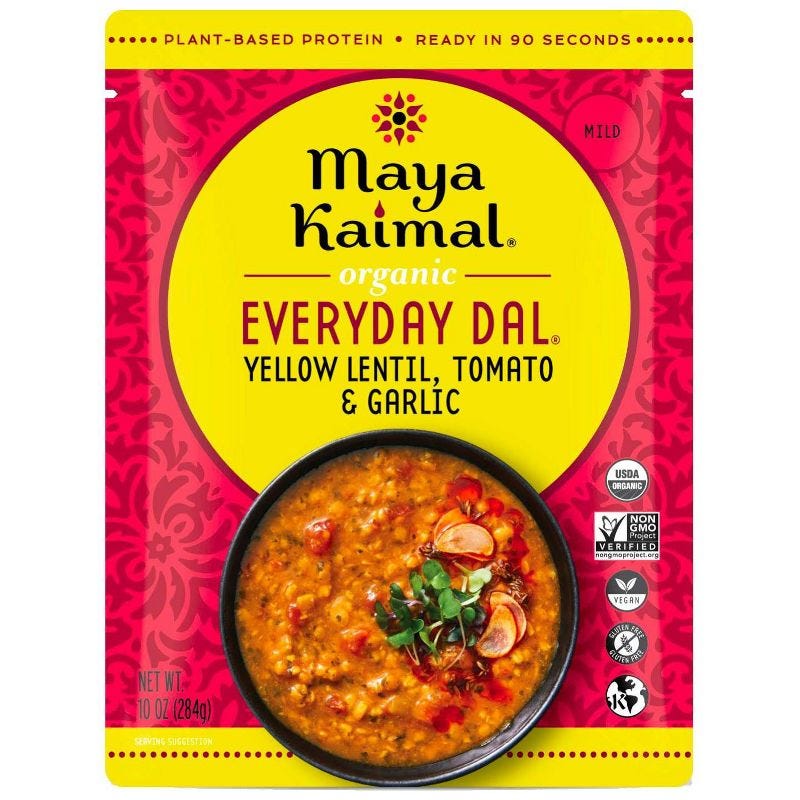 MAYA KAIMAL Yellow Lentil Tomato and Garlic Everyday Dal - 10oz, 1 of 6 MAYA KAIMAL Yellow Lentil Tomato and Garlic Everyday Dal - 10oz, 1 of 6