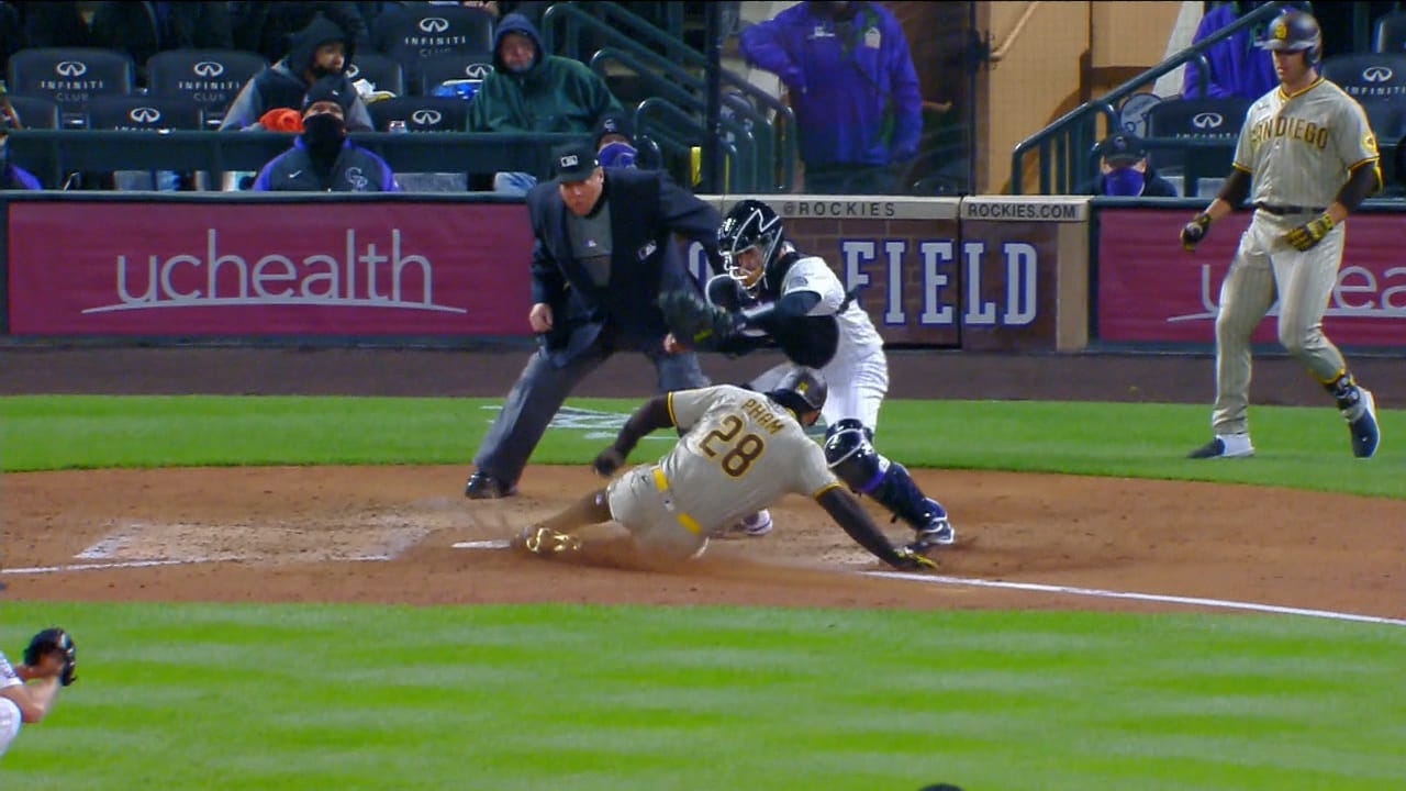 Tommy Pham scores from third