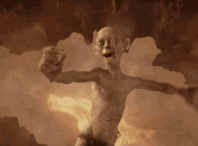 a naked cartoon character with a ring in his finger a naked cartoon character with a ring in his finger