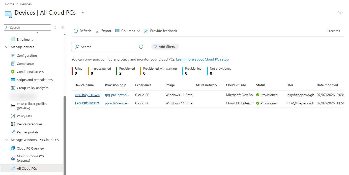 Windows 365 Wednesdays - Understanding Cloud PC Settings Windows 365 Wednesdays - Understanding Cloud PC Settings