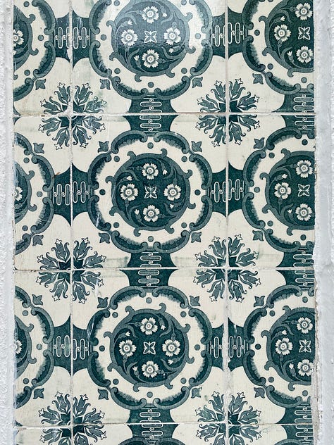 Intricate detailed tiles, with different patterns