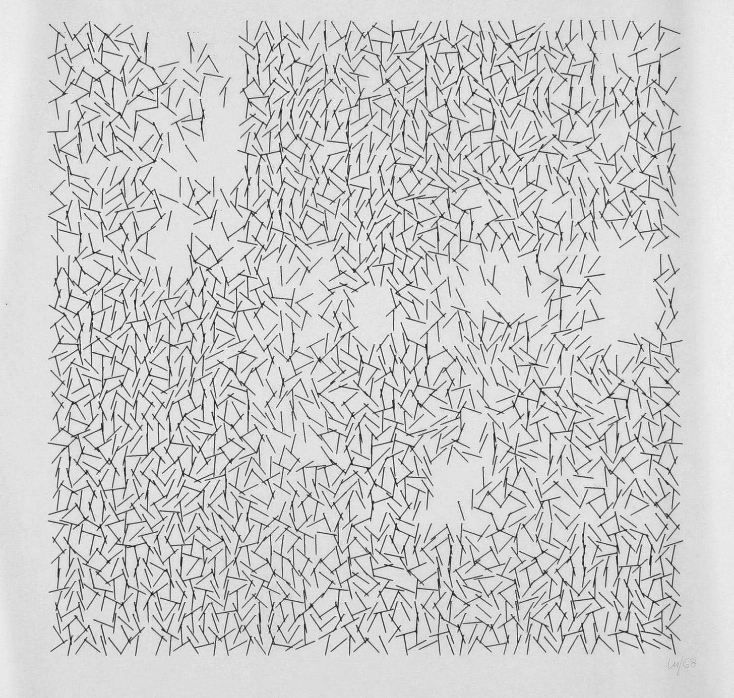 Vera Molnar, Interruptions. 1968-69