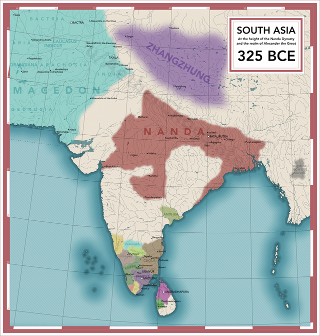 r/MapPorn - Nanda Empire, Macedonian Empire, and Sangam Period