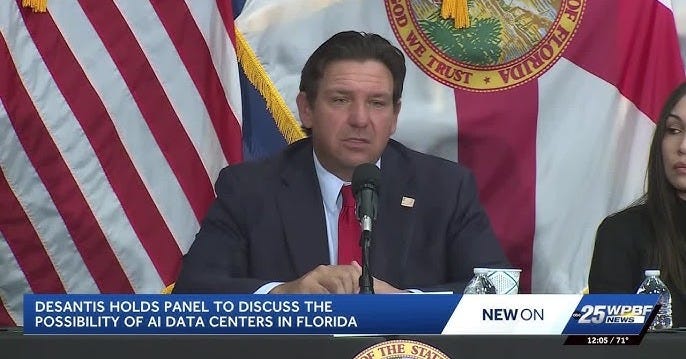 Gov. DeSantis holds panel to discuss possibility of AI data centers in  Florida