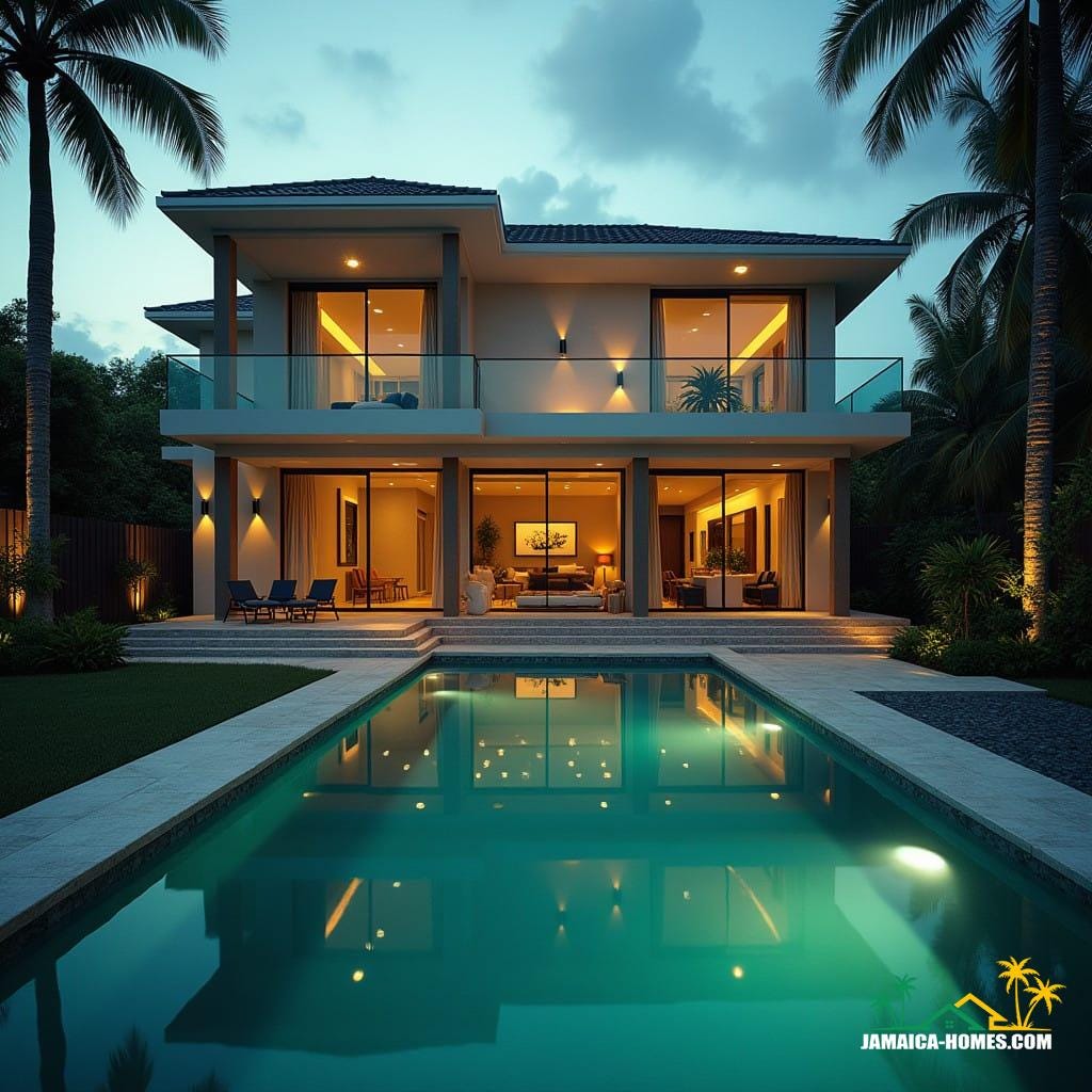Modern luxury residential real estate, jamaica caribbean