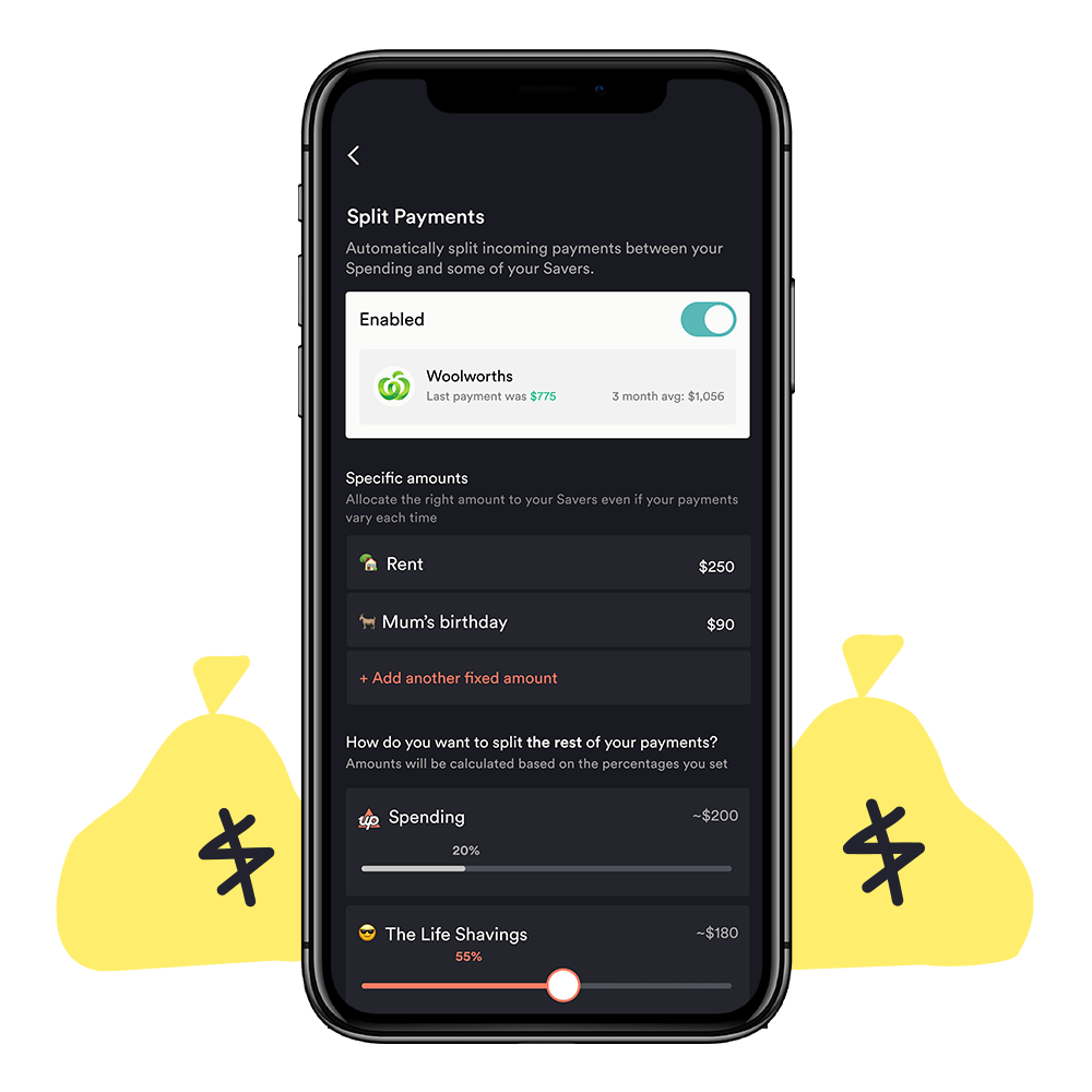 Split your payments with Up