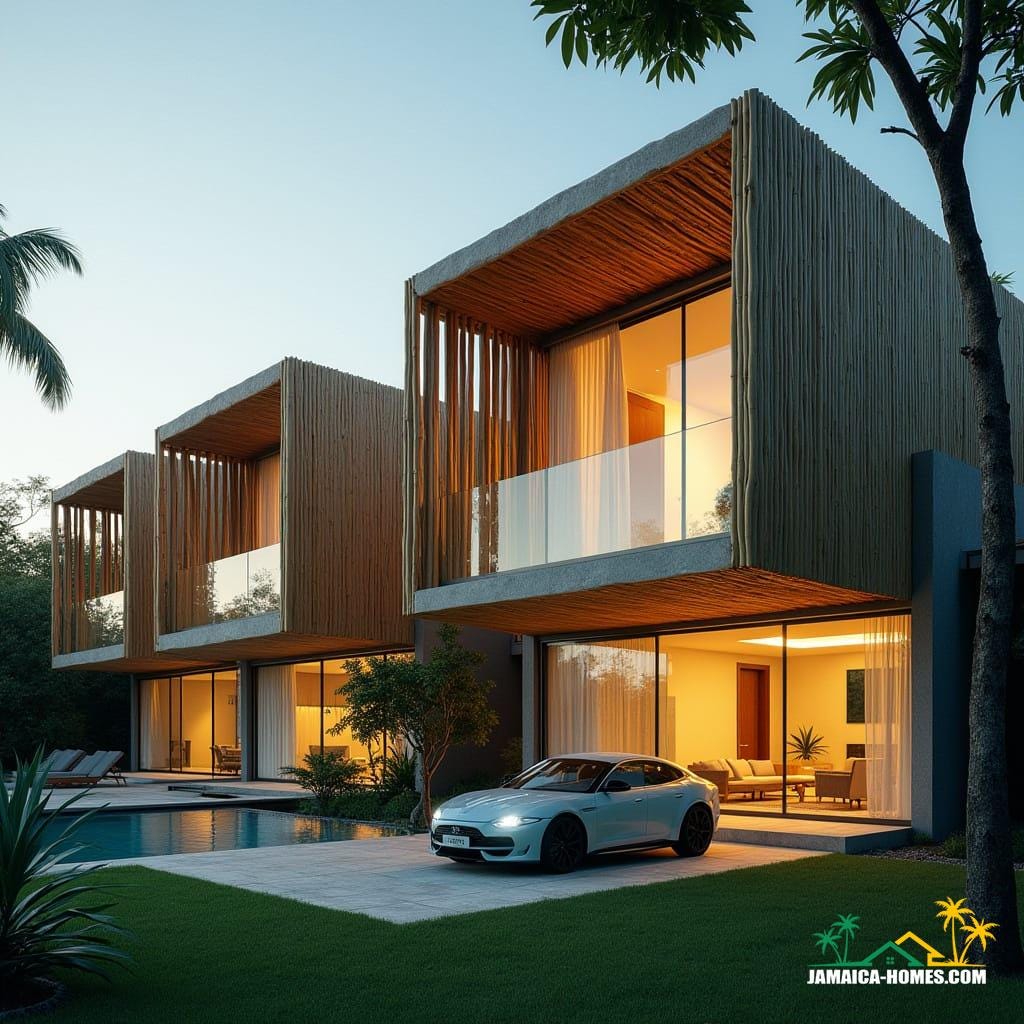 Beatiful modern h bamboo home in jamaica