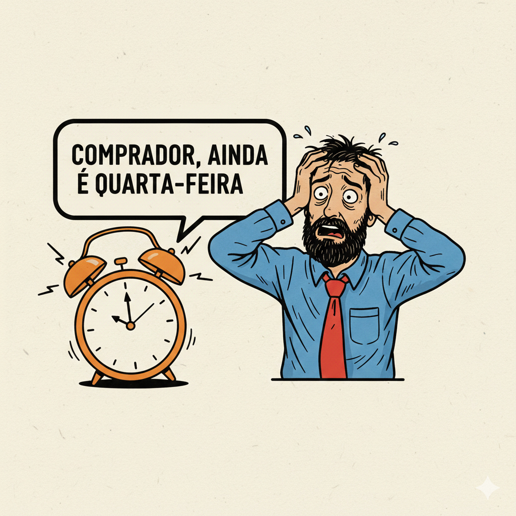 comprador, ainda é quarta-feira