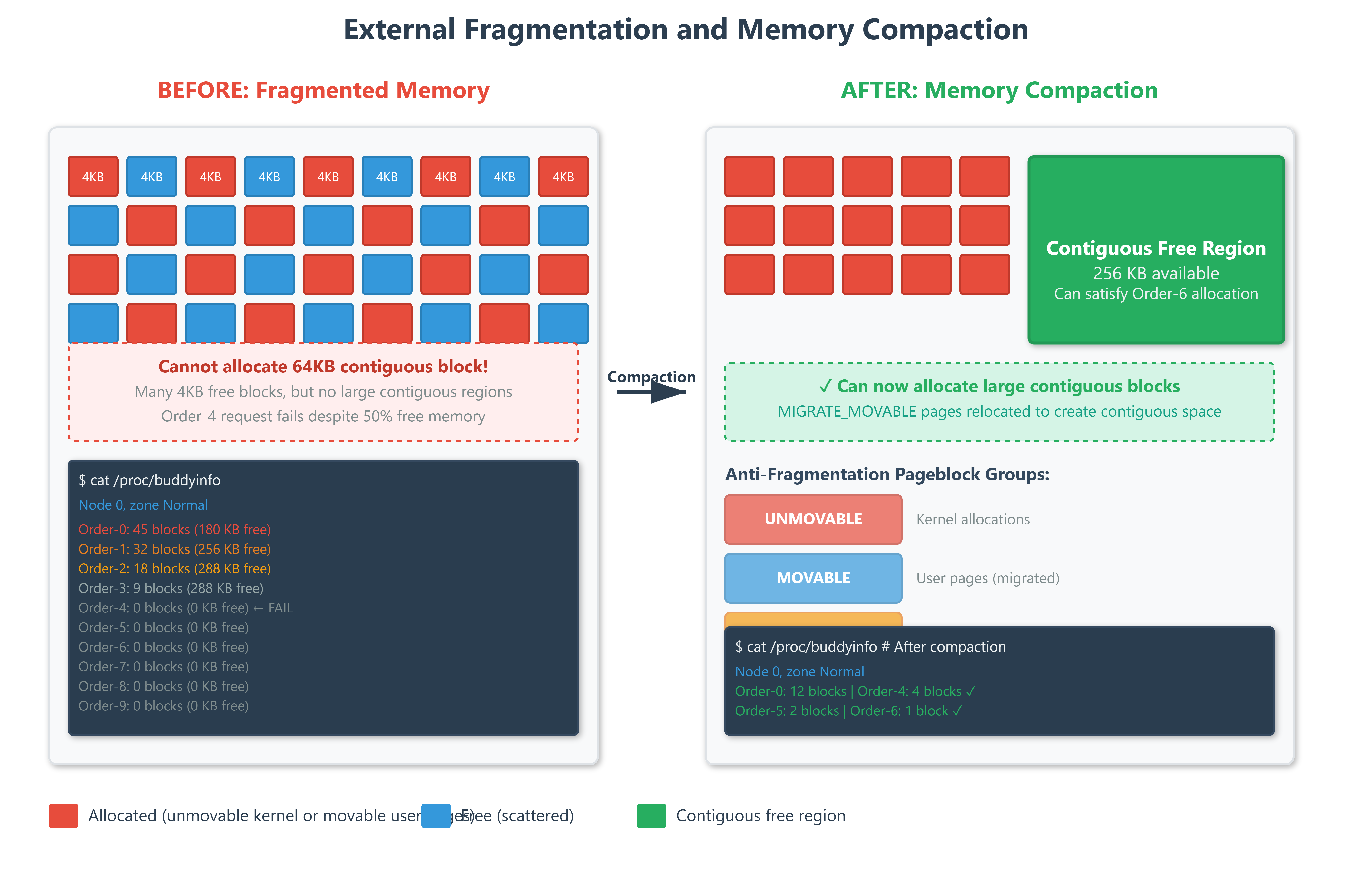 Deep Dive into the Buddy System Allocator and Fragmentation Mitigation