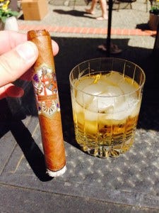 cigar and whiskey