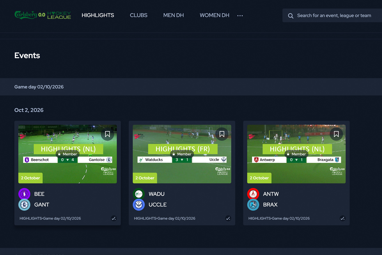 Plataforma para seguir los partidos de la liga belga. Plataforma para seguir los partidos de la liga belga.