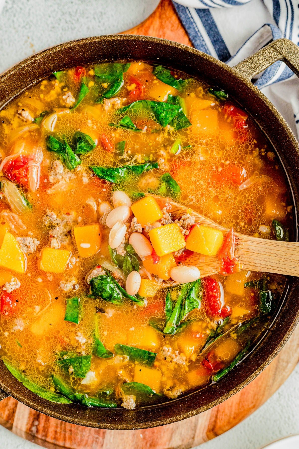Butternut Squash and Sausage Soup
