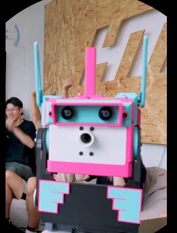 Un robot qui lance des chewing-gums