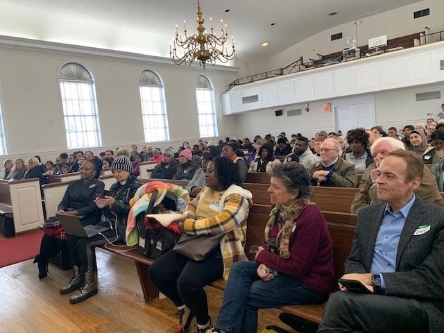 Interfaith-RISE held a ribbon cutting for the new State Department-approved Trenton office a week ago. In an "egregious betrayal," the Trump Administration issued a "cease and desist" notice to cut funding for new refugee and immigrant arrivals − immediately.