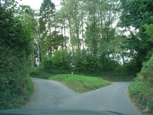 a_fork_in_the_road_-_geograph-org-uk_-_558151