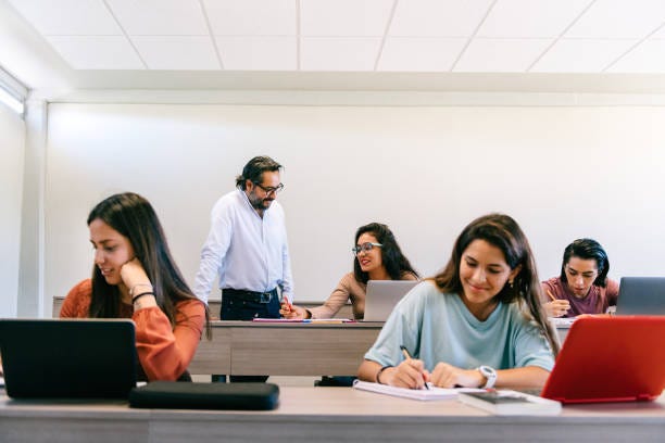 University Students in Classroom