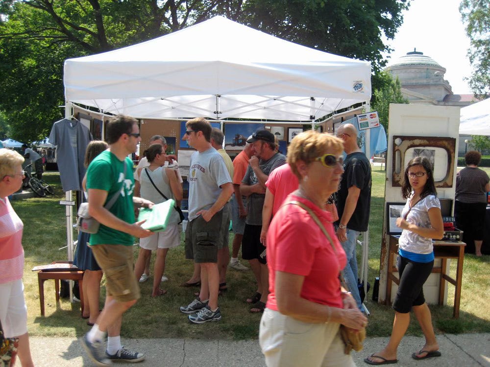 Our photography booth at the Kenosha Art Fair Our photography booth at the Kenosha Art Fair