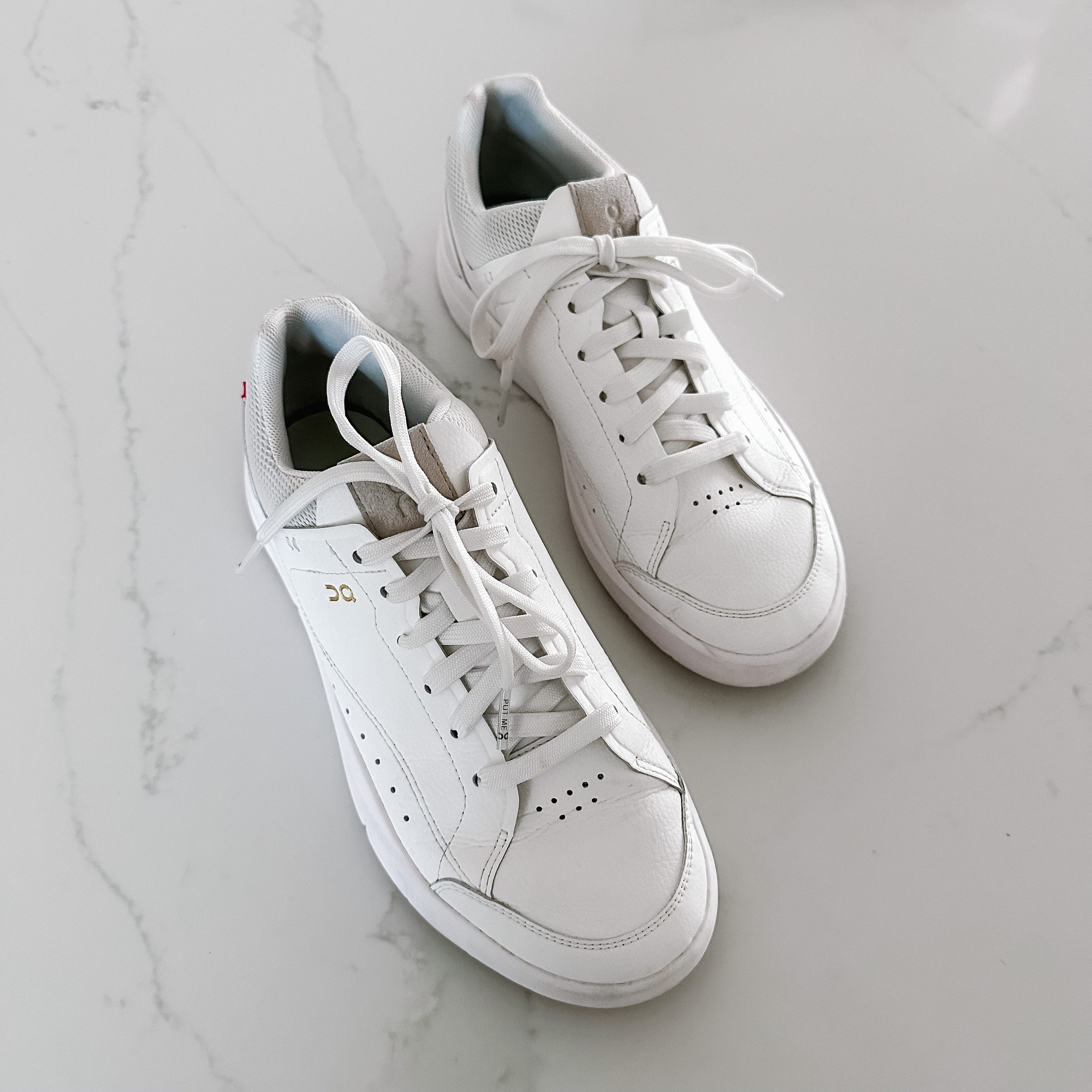 On THE ROGER Centre Court Sneakers in White/Gum ($189)