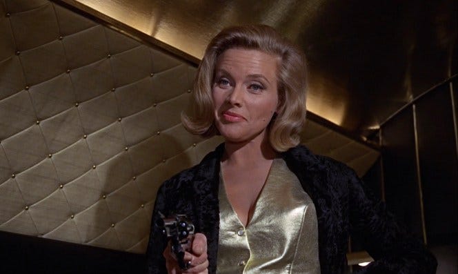 Honor Blackman as Pussy Galore in Goldfinger (1964)