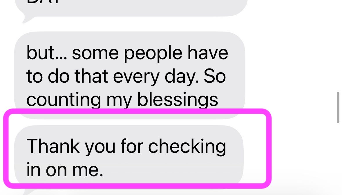 Were Checking Back In The simple power of a Check-in - by Steph Habif