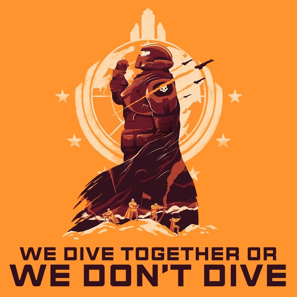 Helldivers 2 celebration poster