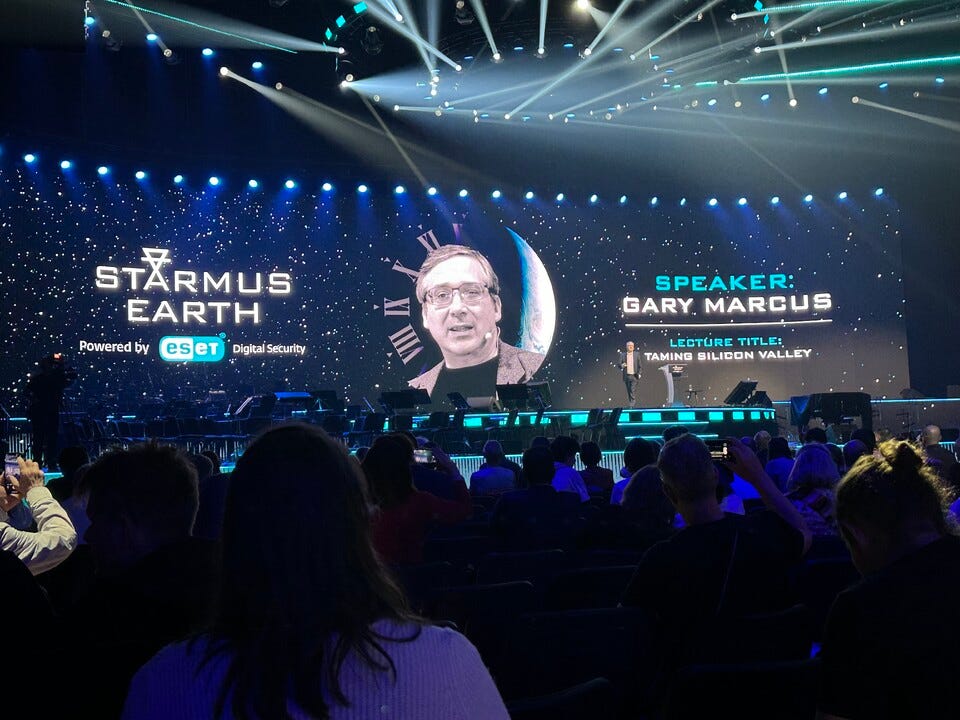Lecture of Gary Marcus "Taming Silicon Valley" in Starmus Festival VII (Bratislava. May 2024)