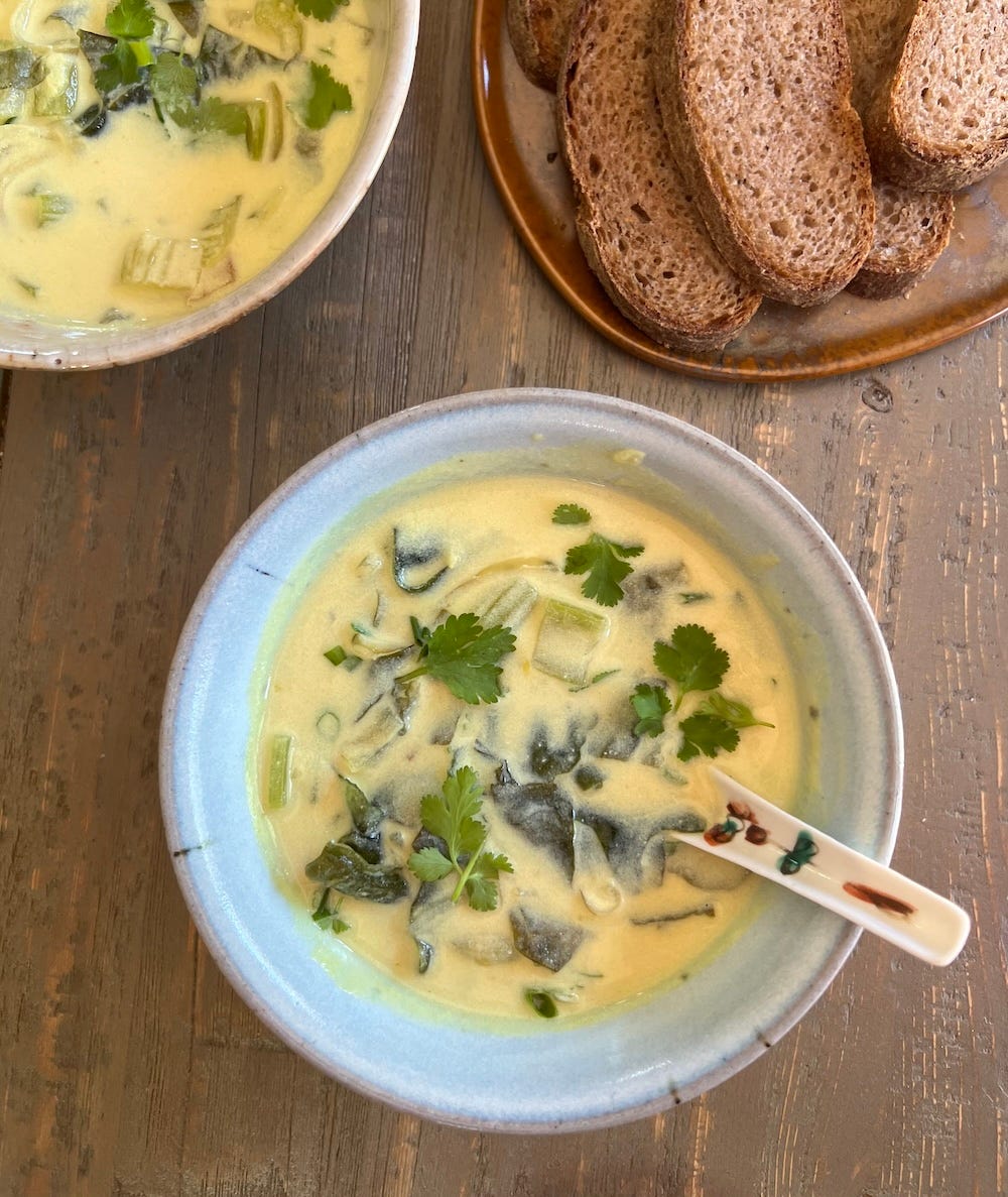 vegetarian tofu chowder
