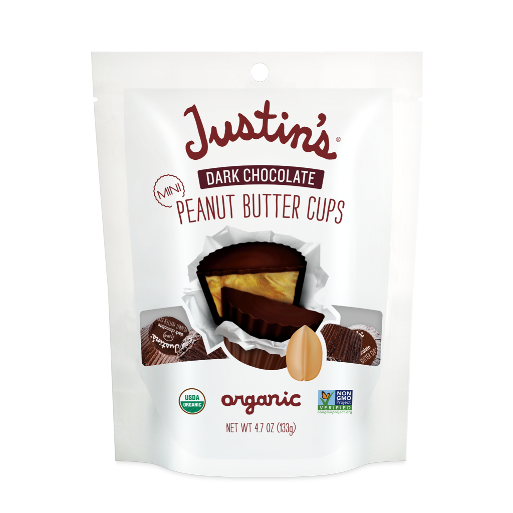 Mini Dark Chocolate Peanut Butter Cups | JUSTIN'S® Products Mini Dark Chocolate Peanut Butter Cups | JUSTIN'S® Products