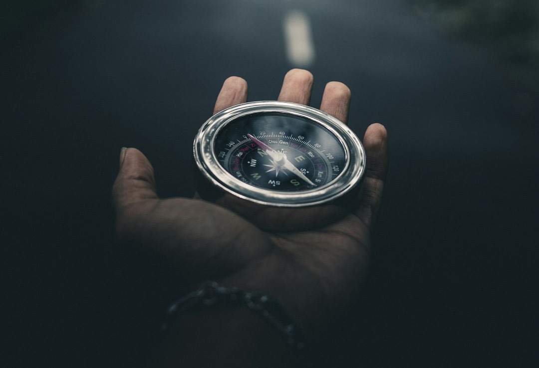 person holding silver round container