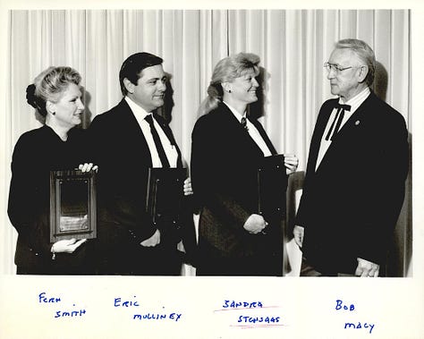 Fern L. Smith Circ. 2022 [Photo 1]; Fern L. Smith Circ. 1993 [Photo 2]; Smith was referred to as Bob Macy's Protégé per his biography [seen with Macy in Photo 3] Macy was known to run Oklahoma's "Death Squad".