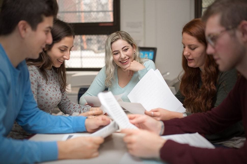 Students at Jewish Theological Seminary