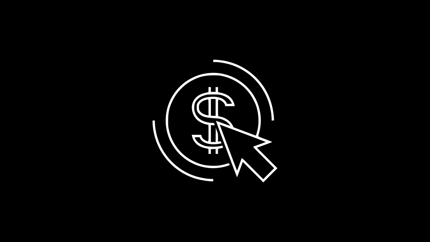 Image of dollar sign being clicked