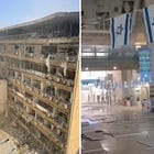 Missile Causes 'Extensive' Damage to Israeli Hospital - IDF Bombs Inactive Iranian Reactor