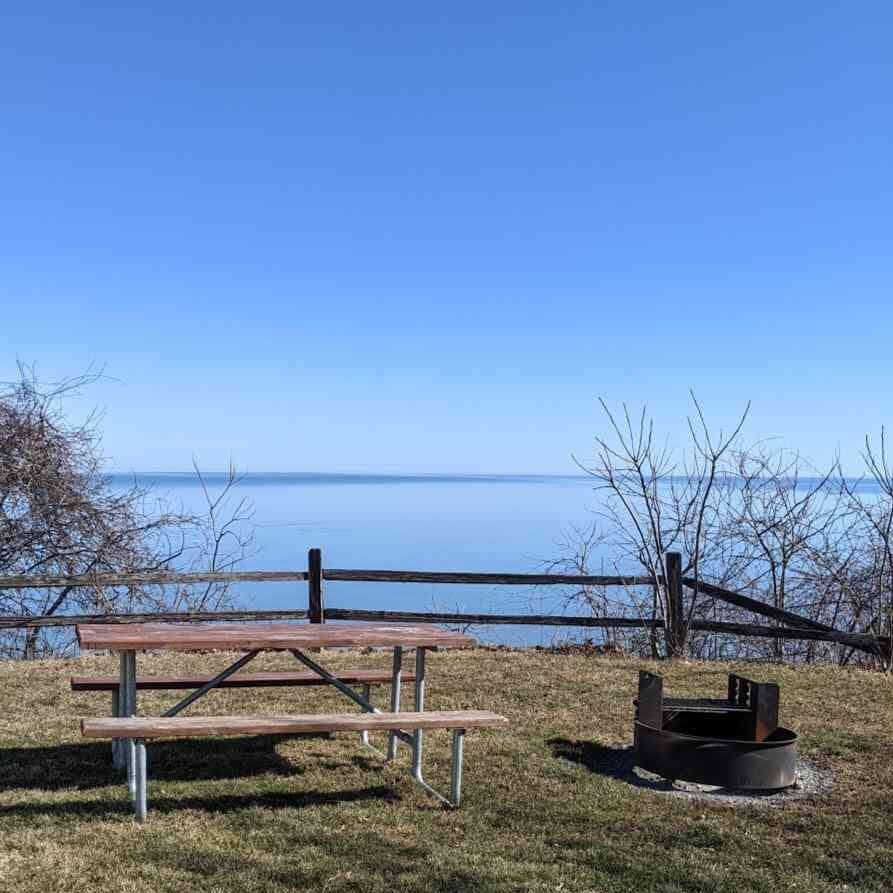 perfect picnic spot golden hill state park lake ontario