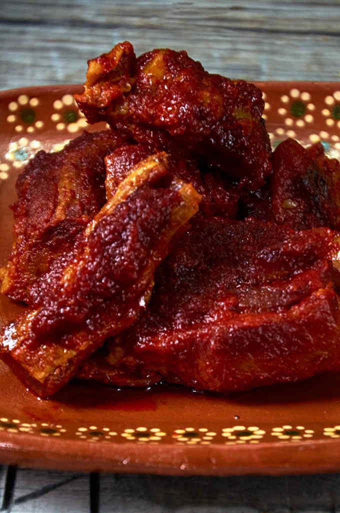 Mexican Pork Ribs in a Guajillo Salsa Roja Mexican Pork Ribs in a Guajillo Salsa Roja