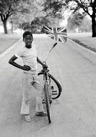 Boy with flag