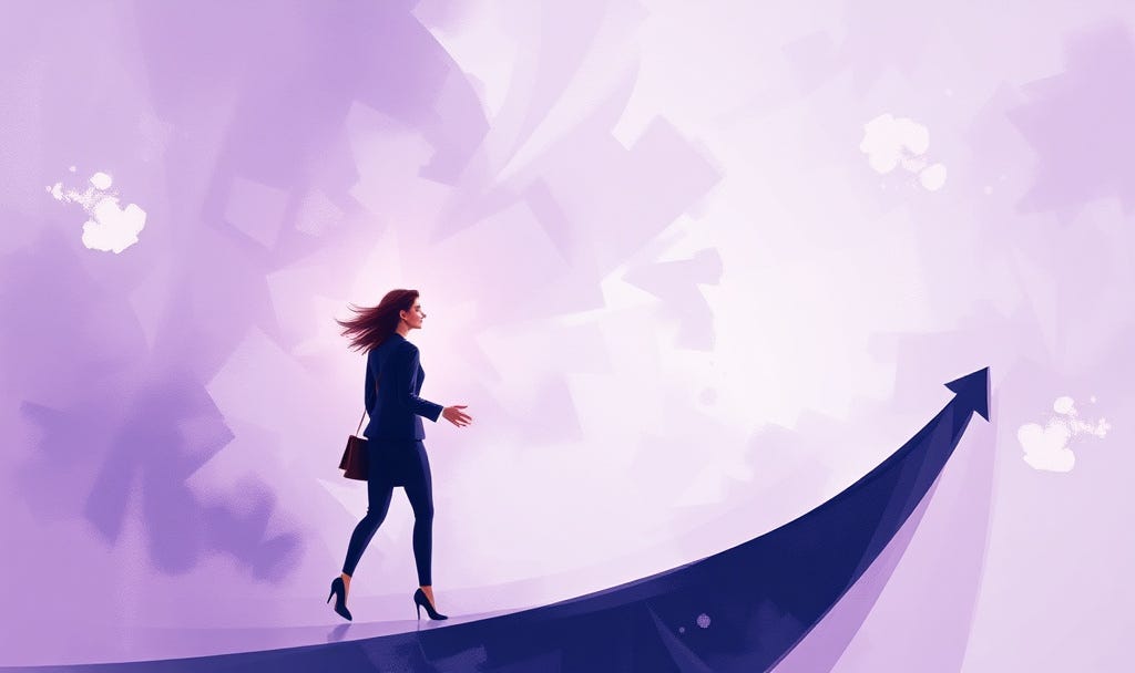 Female leader approaching a leadership inflection point