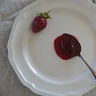 strawberry jam with lemon