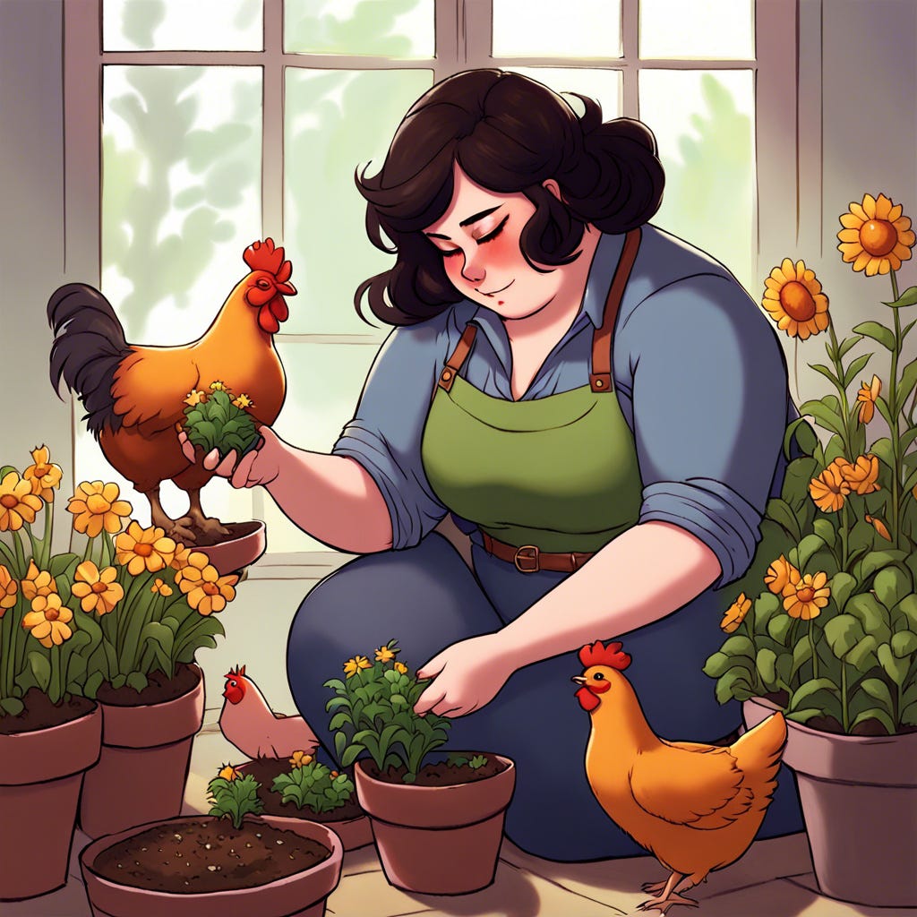 A Funny Picture Of A Dark Haired, Plump Woman Plan