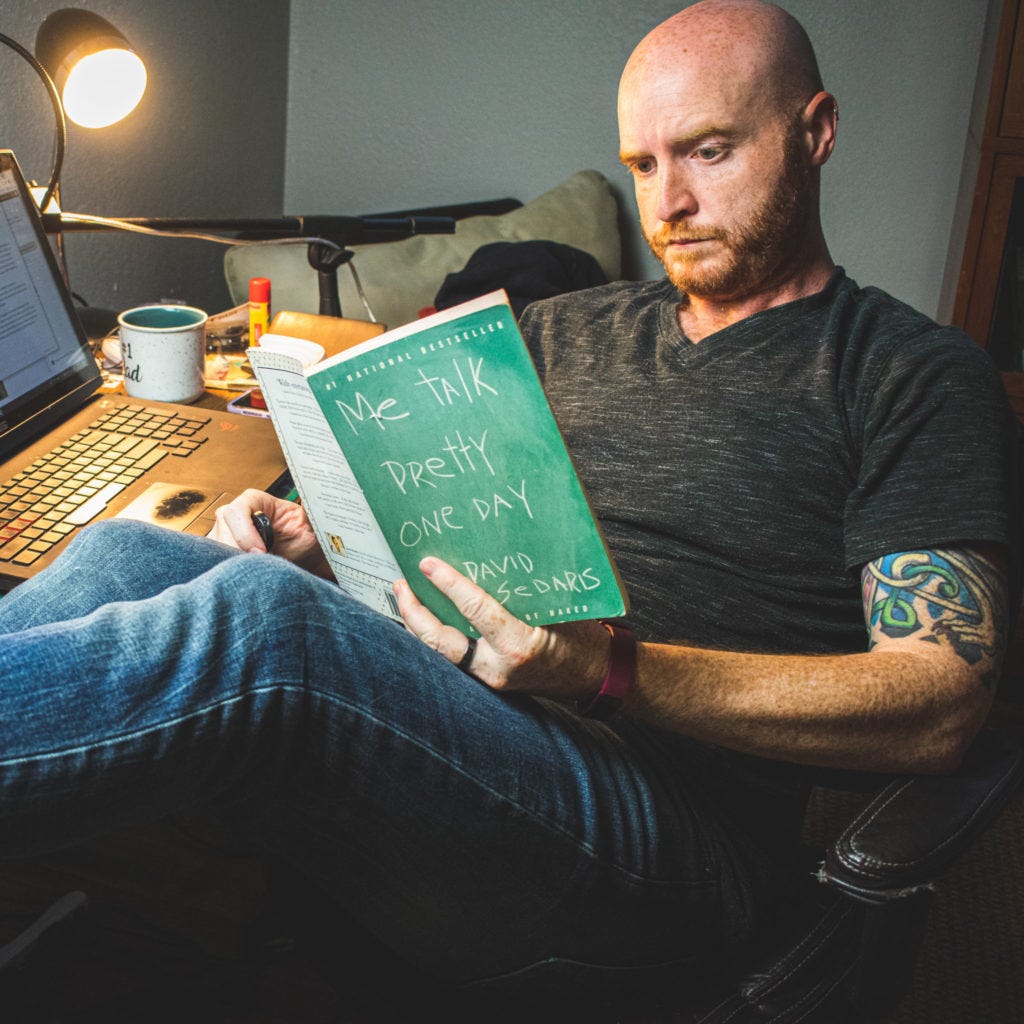 re-reading - Photography by Duane Toops